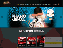 Tablet Screenshot of musikpark-limburg.de